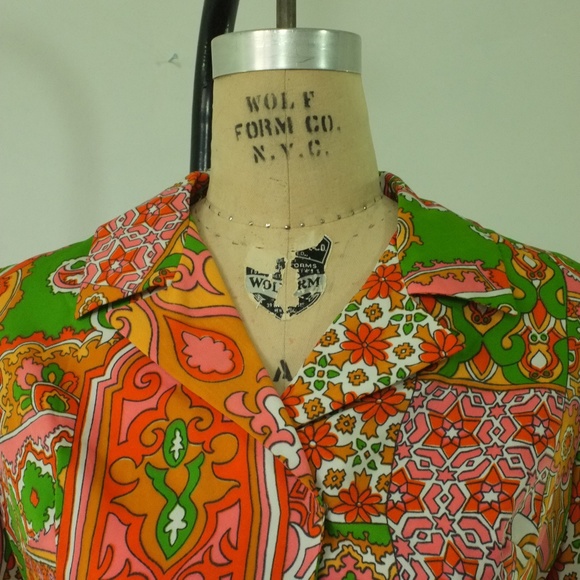 vintage mod 1960s dress | vtg retro 1960s dress - Picture 3 of 16